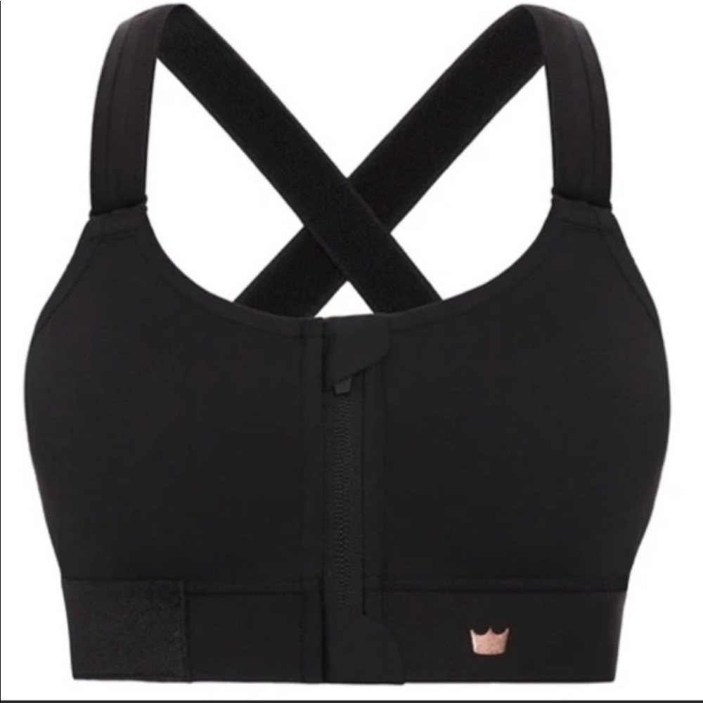 Shefit Flex Sports Bra Black Adjustable Sz 2 Luxe